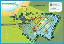 Broken Head Park Map