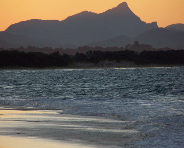 Watch the sun rise from the top of Mount Warning