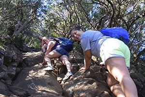 En-route to the summit of Mount Warning
