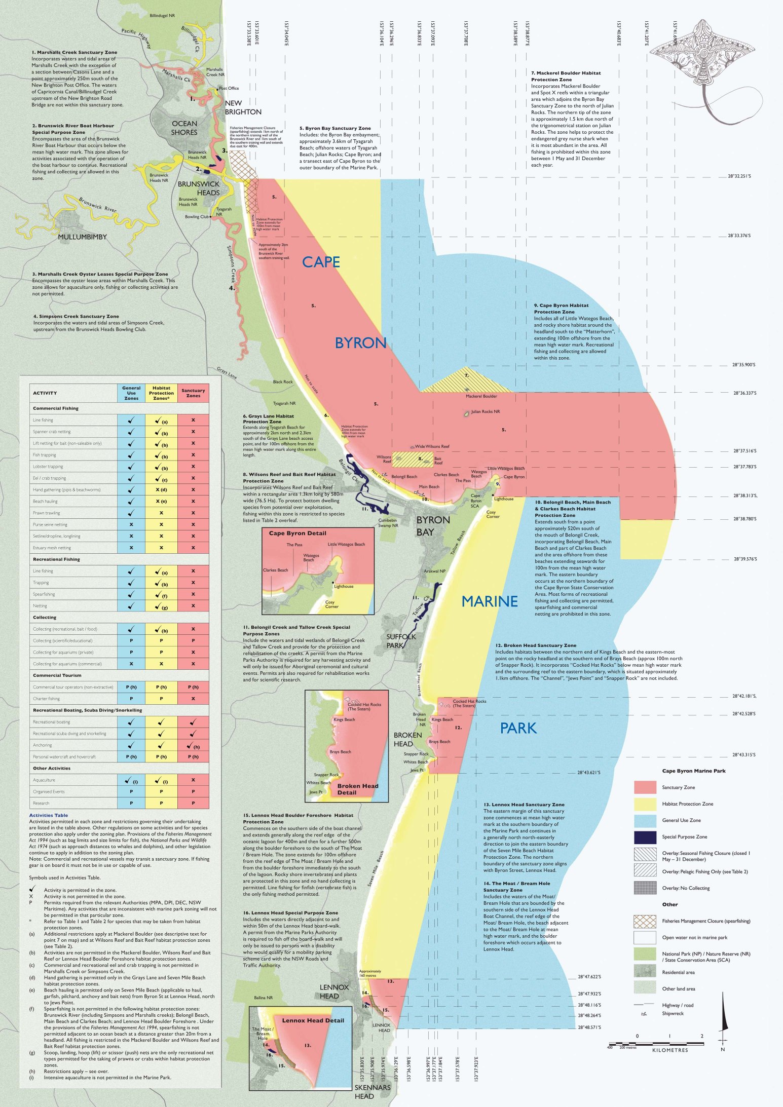 Byron Bay Fishing Map