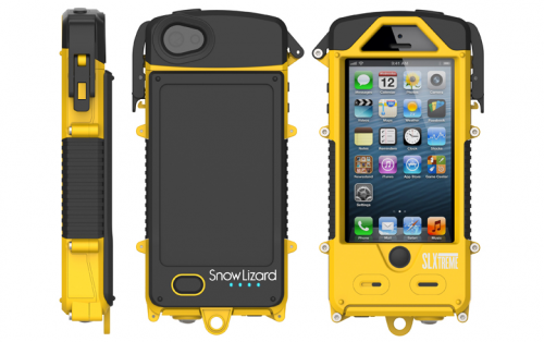 Rugged solar phone charger, photo courtesy of http://www.vagabondish.com/snow-lizard-slxtreme-5-waterproof-rugged-solar-iphone-case/