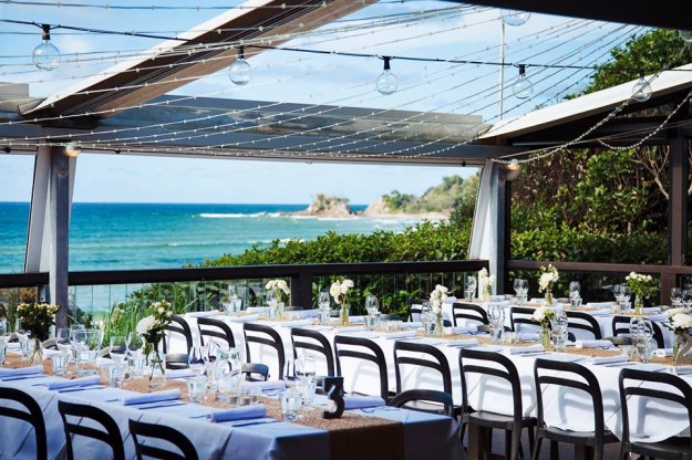 Ready for a wedding at Byron Beach Cafe