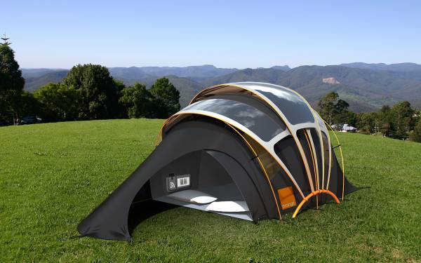 Cool camping gear - futuristic tents