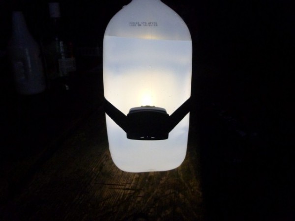 Camping hacks - campsite lantern