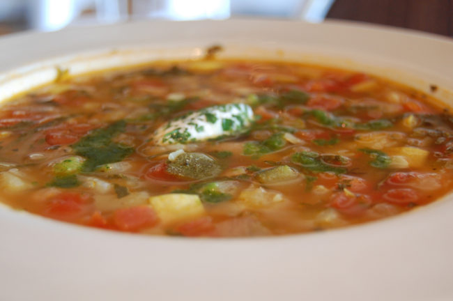 Hearty bean soup - camping meals