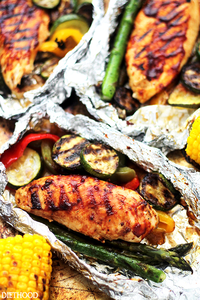 Grilled-Barbecue-Chicken-Foil