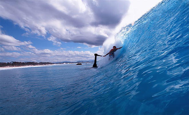 Surfing in Byron | Poster
