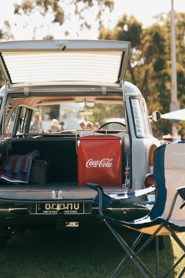 packing car for a camping trip